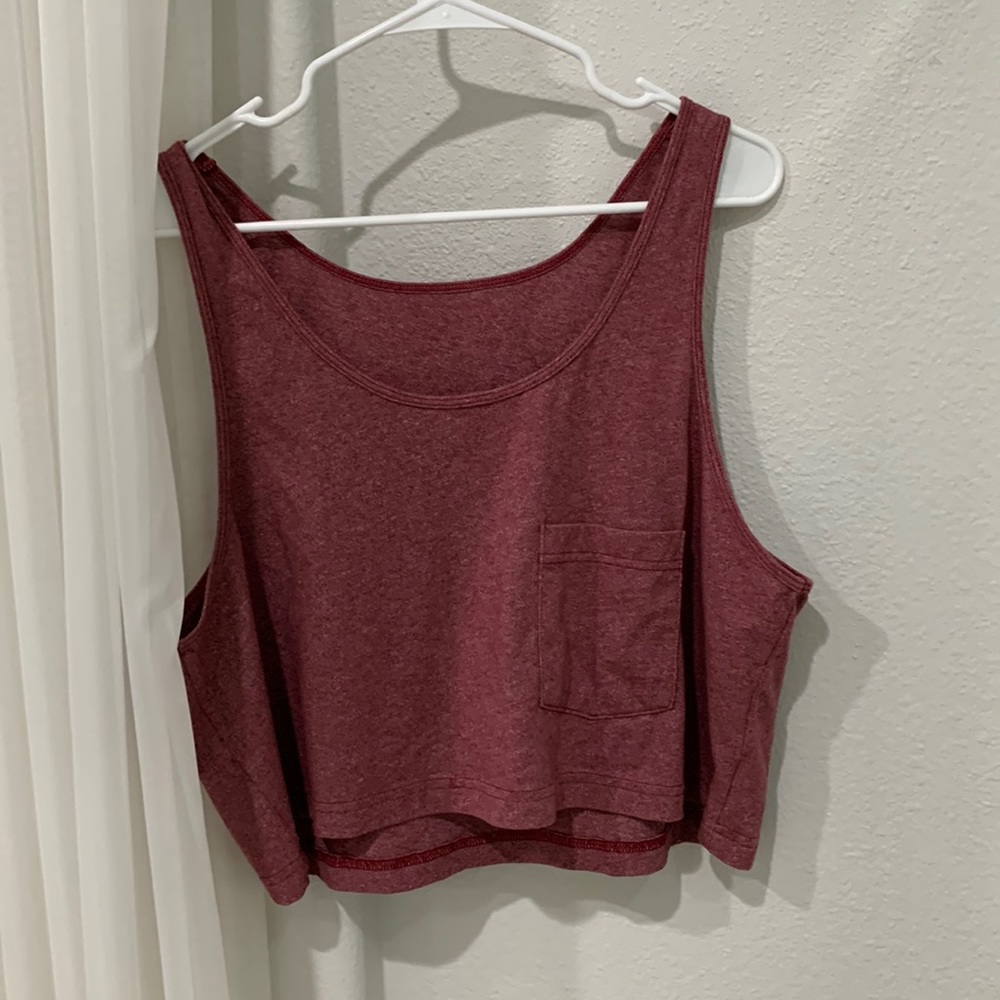 American apparel crop tank top